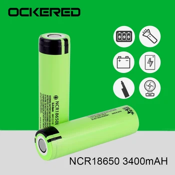 5 ks/veľa 18650 Li-ion Nabíjateľnú Batériu 3400mAh 3,7 v NCR18650B Batérie kontakty batérie Hračky pre Baterku, E-cigareta Batérie