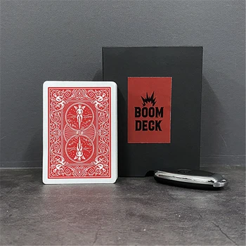 Magické Triky Boom Palube Podpísané Hraciu Kartu, Nachádzajúce Sa Z Poker Palube Zblízka Ulici Elementary Meditation Magie Ilúzie Predpoveď Trik