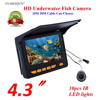 Ryby Finder 20 M 30 M HD 1000TVL Podvodné Ice lov Rýb Videa 4.3