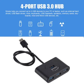 Grwibeou USB 3.0 HUB 4 Port Vysokej Rýchlosti s Power Splitter USB3.0 OTG Adaptér pre Macbook Notebook PC Počítač HDD Súprava Príslušenstva