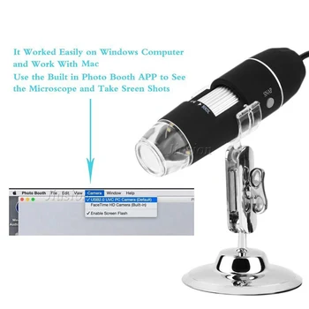 Mini Vreckový Endoskopu Fotoaparát 500X/800X/Zväčšenie 1000X USB Digitálny Mikroskop Fotoaparát Na Android, Windows OTG