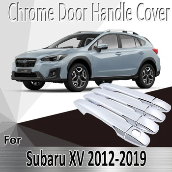 Pre Subaru XV Crosstrek 2012~2019 2013 2016 2017 Samolepky, Dekorácie Chrome Dverí Rukoväť Kryt Prerobit Auto Príslušenstvo