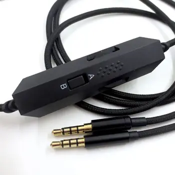 3,5 mm Kábel Inline Ovládanie pre G633 G933 Herné Headset konektor pre Slúchadlá