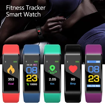 115 Plus Farebný Displej Šport Krokomer Sledovať Smart Kapela Fitness Tracker Bluetooth Nepremokavé 2020 Inteligentný Náramok pre Mužov, Ženy