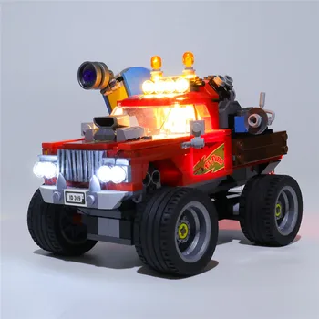 USB Powered Stavebných Blokov LED Osvetlenie Držiak pre Skryté Bočné El Fuego je Stunt Truck 70421 (Iba LED Svetlo, Nie je Blok Kit)