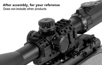 PPT Taktické Airgun Príslušenstvo Odbory Koľajniciach Rýchle Odnímateľný 30 mm OFFSET QD Mount HS22-0238