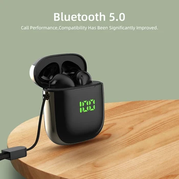 Bezdrôtové Slúchadlá Odtlačkov Prstov Dotyk Bluetooth 5.0 Slúchadlá Basy Stereo Slúchadlá Športové Vodotesné Slúchadlá S Mikrofónom