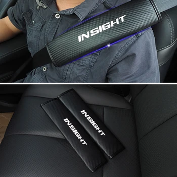 2 KS PU Reflexné Auto pásov rameno Podložky Safe bezpečnostných Pásov Kryt Pre Honda Insight Auto Styling Auto Diely