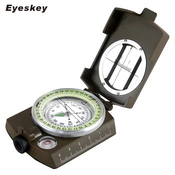Eyeskey Vojenské Lensatic Kompas Prežitie Vojenský Kompas, Turistiku, Outdoor Camping Vybavenie Geologický Kompas Kompaktný Rozsahu