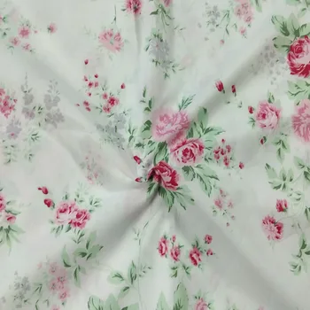 Bavlna viaPhil Značky Veľkých Ružových kvetov Vytlačené Textília Kvetinový Textílie Patchwork Handričkou Šaty Domova