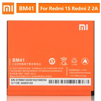 Originálne Náhradné Batérie Pre Xiao Mi Redmi 1S Redmi 2 2A BM41 Originálne Batérie Telefónu BM40 BM44 2050mAh