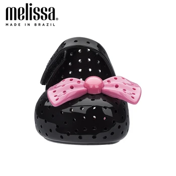 Mini Melissa Furadinha + Dievča Jelly Topánky Sandále 2020 NOVÉ Baby Soft Topánky Melissa Sandále Pre Deti Non-slip Princezná