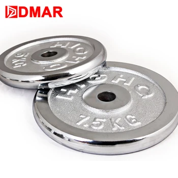 DMAR 1pc Electroplate Činky Disku Závažia Pre FitnessWeightliftingCrossfit quipment Činku GymMuscle StrengthExerciseBarbell