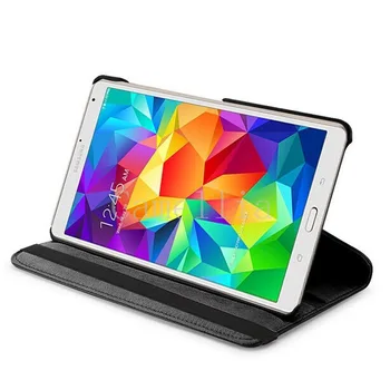 CucKooDo Pre Samsung Galaxy Tab S 8.4 SM-T700 Luxusné 360 Rotujúce Magnetické Smart PU Kožené puzdro (Wake & Sleep Funkcia)