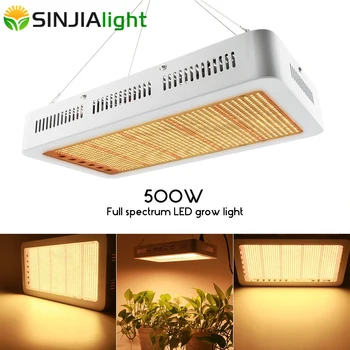 500W LED Rásť Svetlo celé Spektrum Phytolamp Rast Rastlín Lampa pre vnútorné vegs hydroponics rásť stan skleníkových Teplé Svetlo