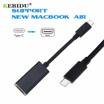 USB C do kompatibilný s HDMI Adaptér 4K 60Hz Typ C 3.1 Mužov a Žien kábel Kábel Adaptéra Converter Pre MacBook Pro Huawei Multimediálne