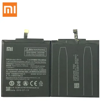Pôvodný Xiao Batérie Telefónu BN30 Pre Xiao redmi 4A Poznámka 5/Poznámka 3/Redmi Poznámka 3 Pro/3/3S/3X/3Pro/4X/6/6A/Poznámka 4/Mi 5S/Mi 5X