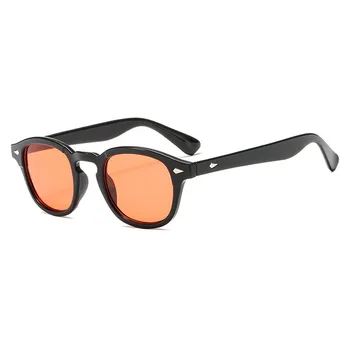 Vintage Johnny Depp slnečné Okuliare Mužov Okuliare Značky Dizajnér Oválne Odtieň Retro Slnečné Okuliare Muž Jasný Objektív Odtiene Gafas de sol UV400