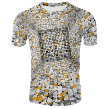 2020 muži mechanické reťazca t-shirt hudba bicie štyri trojrozmerný priestor 3DT tričko pánske a dámske detské oblečenie, topy