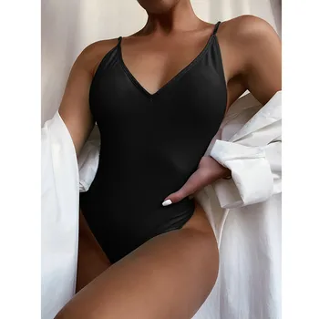 Biquinis Feminino 2021 Plávanie Oblek Pre Ženy Sexy Pevné Push Up Vysoký Rez Okolo Bikini Set jednodielne Plavky купальники