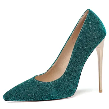 Sgesvier 2020 najnovšie 12.5 cm vysoké podpätky strany svadobné topánky dámy jar leto ukázal prst jeden topánky elegantné ženy čerpadlá