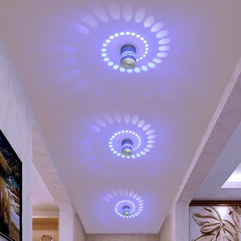 Farebné Špirály LED Downlight Povrchovú montáž LED Svietidlo Bodové Svetlo Moderné Tvorivé Interiérové LED Bodové Osvetlenie pre Domáce KTV