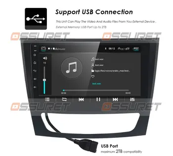 Android 10 Auta, DVD, Rádio s GPS pre Mercedes Benz triedy E W211 CLS TRIEDY W219 E200 E220 E300 E350 E240 E270 E280 RDS Prehrávač