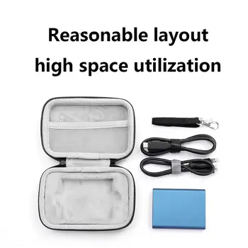 Úložný Vak Účtovná Box Prípade Organizátor Kryt Puzdro Hard Shell Shockproof Cestovné pre Samsung T1 T3 T5 Prenosné 250GB 500GB 1 TB