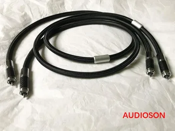 Hi_End-Furutech Lineflux RCA Prepojenie Audio Káble s uhlíkových vlákien Ródium á