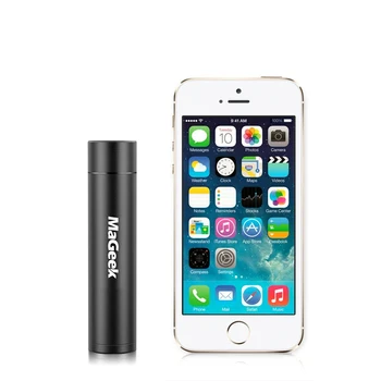 MaGeek 3350mAh Prenosné Nabíjačky Napájacie Banky Záložné Napájanie Externú Batériu pre iPhone Samsung Xiao Všetky Telefónne [Black]