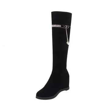 MORAZORA 2020 hot ženy kolená vysoké topánky stádo pearl zip jeseň dlhé zimné topánky elegantné kliny topánky ženské svadobné topánky