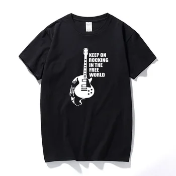 Majte na Hojdacia v Slobodnom Svete T shirt Neil Young Pearl Jam Free World Tričko Nové Letné Top Bavlna T-shirt Mužov Euro Veľkosť