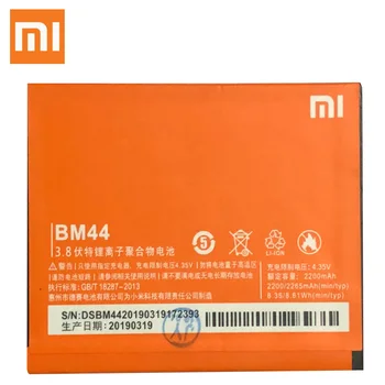Xiao Xiao Mi BM44 Batérie Telefónu Pre Xiao mi Redmi 2 Redmi2 Redmi 1S Redmi 2A Redmi2A 2265mAh Originálne Náhradné Batérie