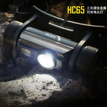 NITECORE HC65 USB Nabíjateľné Svetlomet XM-L2 U2 LED max 1000 svetelného lúča hodiť 110 metrov svetlometu 18650 3400mAh li-ion batéria