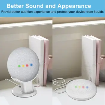 Pre Google Hniezdo Mini Domov Mini Stolový Stojan Hlas Asistentov Kompaktný Držiak Prípade Zapojte Kuchyňa Spálňa Štúdia Audio Mount