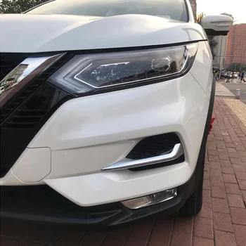 Pre Nissan qashqai j11 Dualis 2019 2020 Auto Predné, Zadné Hmlové Svetlo Obočia, Kryt rámu orezania ABS Chrome Vonkajšie Príslušenstvo