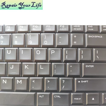 Podsvietenie klávesnice notebooku americkej angličtiny pre Dell 15 R3 M15X R3 PK131Q71A00 0HH53H DFS00 8C1 006B NSK-ED0BC Podsvietený čierny originál