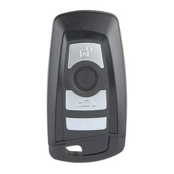 KEYECU 4 Tlačidlá Diaľkového Kľúča Vozidla Prípade Pre BMW CAS4 F 3 5 7 Series E90 E92 E93 X5 F10 F20 F30 F40 Nahradenie Smart Key Shell
