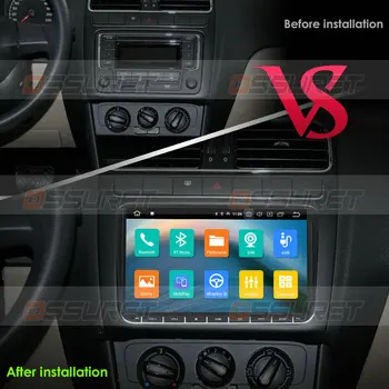 DSP Quad Kábel Android 10 2G RAM Auto NON DVD Prehrávač, GPS Navigáciu pre VW Passat B6 amarok VW Jetta T5Skoda Octavia s Carplay