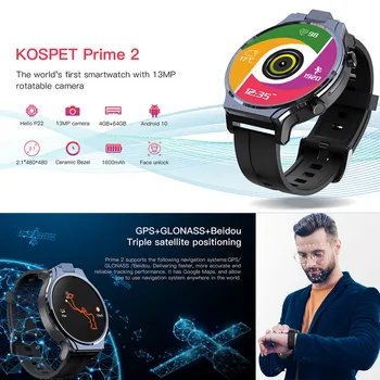 Reloj inteligente hombre Kospet-Predseda 2 Smart Hodinky Telefónu 2.1 palcový 13MP Otočná Kamera 480x480 Obrazovke, smart hodinky ženy