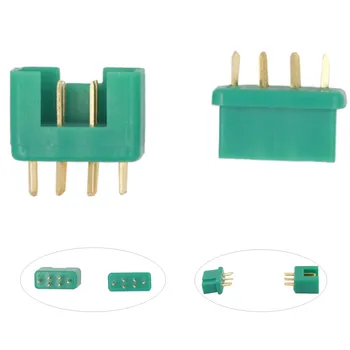 100 párov/veľa MPX Konektora zapojte 24K Goldplated pin Konektor RC 40% OFF