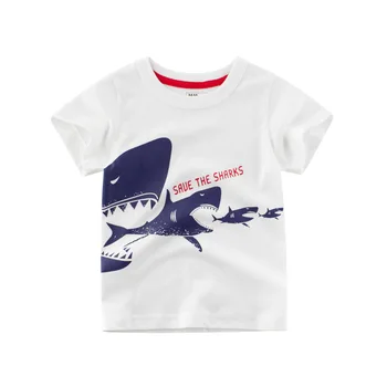 White T Shirt Chlapcov Deti, Dievčatá, Deti Topy Oblečenie Bavlna Cartoon Batoľa Oblečenie, Krátke Rukávy Tričko Lete Dieťa 2-8 Rokov