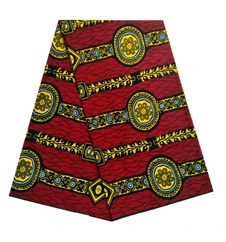 Najnovšie Bavlna Naozajstný Vosk Tissus Textílie 6yard Nigérijský Tissus Vosk Textílie Pôvodnú Vysokú Kvalitu Pagne Novej Africkej Tlače Textílie