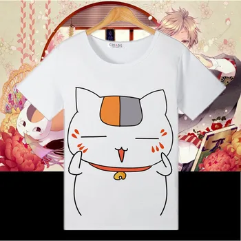 Unisex Anime Cos Natsume Yuujinchou T-Tričko Tee Madara Natsume Takashi Krátky Rukáv T-Shirt Tee Tričko