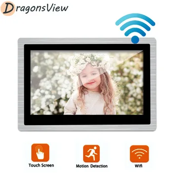 DragonsView 10 Palcový Wifi Video Interkom Bezdrôtový Vnútorné Monitor pre Video Dvere Telefón s Detekciou Pohybu Domov Intercom Systém