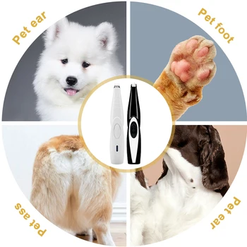 Pet Nechtov Zastrihávač Chĺpkov Brúska Cat&Dog Starostlivosti Nástroj, Elektrické Strihacie Fréza USB Nabíjateľné Psa Účes Packa Holiaci strojček Clipper#9