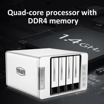 TerraMaster F4-210 4-NAS Quad Core, 2GB RAM Siete RAID, pamäťových Médií Server Osobné Úložisko typu Cloud (Bezdiskové)