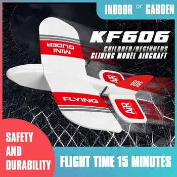 KF606 2.4 Ghz, 2 KANÁLY Odolné EPP Mini Krytý RC Vetroň Lietadlo Zabudovaný Gyroskop RTF Vymeniteľná Batéria Silnú Odolnosť voči Pádu