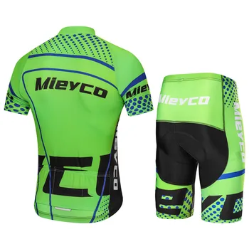Mieyco Cyklistika Dres Nastaviť Cyklistické Oblečenie Letné Mužov Krátke Rukáv Tričko MTB Biker Šortky Go Pro Sport Ciclismo Ropa Hombre