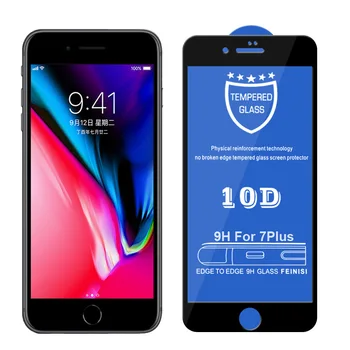 100 KS 10D Úplné Pokrytie Ochranné Sklo Na iPhone 11 Pro Max XS XR X 8 7 6 6 Plus SE 2020 Tvrdeného Screen Protector Sklo